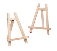 NCZCDZSW Mini Chevalet Bois 2 Pièces Petit Chevalet en Bois 20 x 28 cm Chevalet en Bois Chevalet D'art Mini Chevalet de Table en Bois pour Peinture Sur Toile Affichage Photo Artistique Mariages Fêtes