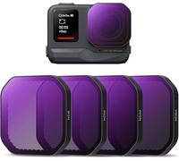 ND Filter Set pour ACE Pro 2, 4 Pack Nd8 Nd16 Nd32 Nd64 Polarizer Neutral Density Filter Action Camera Accessoires, Mince en Verre Optique HD Multi-revêtement