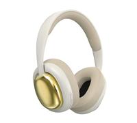 ND NEXT DESTINATION Écouteurs sans fil Bluetooth | Son stéréo, basse puissante et batterie longue durée | Casques sans fil Bluetooth serre-tête légers | Écouteurs | Beige