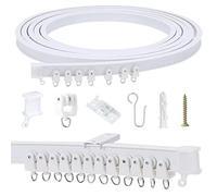 Tringle à rideau flexible et pliable, 5 m, pour rail de rideau avec système de rideau, entretoises de rideaux pour camping-car, rail de plafond