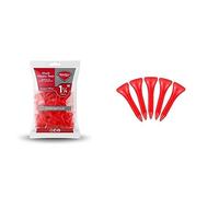 ND Sports Fitness Masters Lot de 50 Tees de Golf Unisexe en Plastique Rouge 3,2 cm