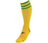 ND Sports PT 3 Stripe Pro Chaussettes de Football Garçon Jaune/Vert