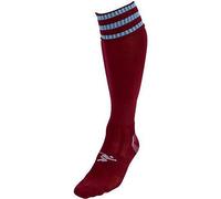 ND Sports PT 3 Stripe Pro Chaussettes de Football pour Homme Bordeaux/Ciel