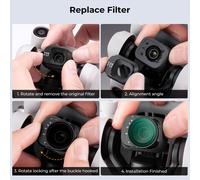 Nd2-32 Filter Variable Drone Neutral Grey 1-5 F-Stops 28 Nano-X Coatings Waterproof Anti Scratch Compatible With Dji Mini 3 Pro, Mini 3