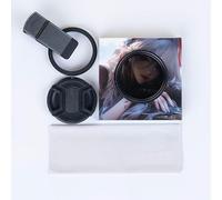 Nd2-400 Kit de filtre réglable pour appareil photo de téléphone, capuchon d'objectif, clip et chiffon inclus, densité neutre portable pour smartphones