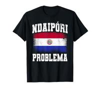 Ndaipori Problema Drapeau du Paraguay avec citation « No Problem » T-Shirt