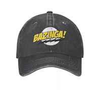 NDBQEYIFV Casquettes de Baseball Classiques Bazinga TheTheory Casquettes Unisexes usées lavées Sheldon Cooper Geek TBBT Casquette de Course d’extérieur