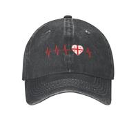 NDBQEYIFV Coton Battement de cœur géorgien J’Aime Drapeau de Campagne Cœur de Géorgie Casquette de Baseball familiale Femmes Protection Solaire Drapeau de Géorgie Chapeau Papa Printemps