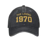 NDBQEYIFV Coton Classique personnalisé The Legend Born en 1970 Casquette de Baseball pour Hommes Bonnet de Papa Ajustable en Plein air