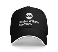 NDBQEYIFV Robbie Williams Live Tour 2025 Tenue Concert Hommes Casquettes de Baseball Papa Chapeau de Voyage décontracté Casquette de Soleil réglable