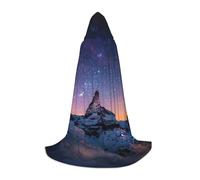 NDDCEDEW Plateau At Night Print Cape à capuche pour adolescents Longueur au sol Cape à capuche