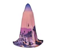 NDDCEDEW The Old Hollywood Print Cape à capuche pour adolescents Longueur au sol Cape à capuche