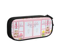 NDDCEDEW Trousse à crayons amusante Ice Cream Store - Grande capacité - Imprimé rose - Trousse à crayons pour étudiants - Jolie trousse à crayons pour filles et garçons - Trousse à crayons pour
