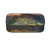 NDDCEDEW Trousse à crayons de grande capacité avec fermeture éclair - Motif Village On The Top of The Hill - Jolie trousse à crayons pour filles et garçons - Pour l'école, Noir , Taille unique,