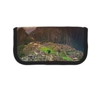 NDDCEDEW Village On The Top of The Hill - Trousse à crayons de grande capacité pour étudiants - Jolie trousse à crayons pour filles et garçons, adolescents, trousse à crayons amusante, Noir , Taille