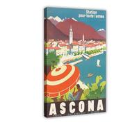 NDGSA Amscan Poster sur toile tourisme pour décoration de chambre à coucher, bureau, chambre, cadeau 60 x 90 cm