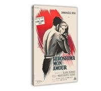NDGSA Hiroshima Mon Amour Affiche de film rétro sur toile Décoration murale pour salon, chambre à coucher 40 x 60 cm