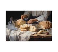 NDGSA Impression sur toile pour salon, chambre à coucher Motif pain de campagne 20 x 30 cm