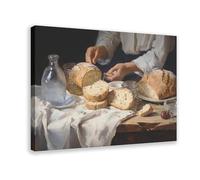 NDGSA Poster sur toile motif pain de campagne pour décoration de chambre à coucher, bureau, chambre, cadeau 50 x 75 cm