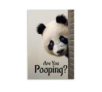 NDIEHA Poster Panda Are You Pooping Animal Art Prints Home Wall Esthétique 30 x 45 cm