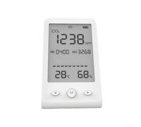 NDIR Compteur de dioxyde de carbone avec moniteur de température et d'humidité 400-5000 ppm, réponse 1,5 s, écran LCD, rechargeable par USB