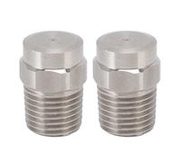 NDiyueAa 2pcs Muffrage de la buse G1 / 4 Male Fil Flat Head Flat Inoxyd-en Acier d'atomisation en Acier pour l'arrosage du Jardin