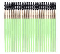 NDiyueAa Eyelash Brush,Bendable Head,Nylon Bristles,Soft Touch,Easy to Use,for Perfect Brows and Lashes,24 Pieces Set,Portable and Compact
