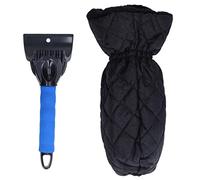 NDiyueAa Gants de Pelle à Neige, grattoir à Glace 2 en 1 pour Pare-Brise avec Bracelet élastique, Lame en Plastique ABS Durable, poignée en Mousse épaisse, pour Voiture, Maison, (Orchidée Chaude)