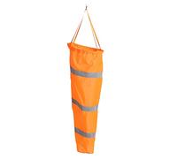 NDiyueAa Manche à air en Nylon réfléchissant Orange Fluorescent indicateur de Direction du Vent pour l'aviation, la météo et l'usage Industriel (100 cm)