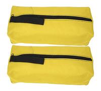 NDiyueAa Organisateur de sac à outils à main à la fermeture à glissière en polyester pour le garage de jardinage à tournevis à clé (Jaune)