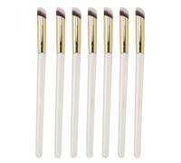 NDiyueAa Pinceau correcteur pour Les Yeux, Forme Parfaite, Design incliné, Petit et Fin, Manche en Bois, Poils en Fibre, Large Application pour Fond de Teint crème Poudre