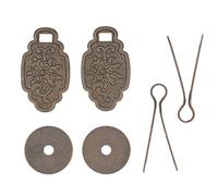 NDiyueAa Poignées de tiroir en laiton, poignées d'armoire vintage, pour la restauration de meubles anciens, robustes, résistantes à la rouille, design classique, installation