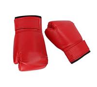 NDiyueAa pour gants de boxe d'entraînement, pour adultes unisexes, Fight Sanda, boxe Muay Thai, taille 10 oz, matériau en cuir de qualité supérieure, support de poignet (Rouge)