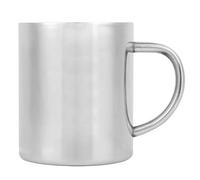NDiyueAa Tasse à café portative à double couche d'isolation thermique en acier inoxydable, tasse à lait avec poignée 400ml