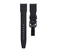 NDJQY 20 mm à 22 mm Nylon Toile Cuir Bracelets Pour IWC SPITFIRE MARK 18 Portugieser Portofino Pilot IW3777 Bracelet, 21MM, Agate
