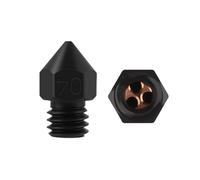 NDKSZHEQ Buse à trois trous MK8 CHT en laiton et acier trempé, compatible avec les accessoires d'imprimante 3D(Hard steel 5PCS,0.6mm)