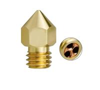 NDKSZHEQ Buse à trois trous MK8 CHT en laiton et acier trempé, compatible avec les accessoires d'imprimante 3D(Brass 1PC,0.6mm)