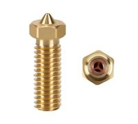 NDKSZHEQ Buse CHT à trois trous en laiton et acier trempé, compatible avec les accessoires d'imprimante 3D Volcano(Brass,0.8mm)