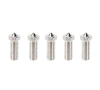NDKSZHEQ Buse d'extrudeuse SR Super Racer, 5 pièces, pièce d'imprimante 3D, 0,4 mm, laiton/acier inoxydable/acier trempé, 1,75 mm(Stainless steel)
