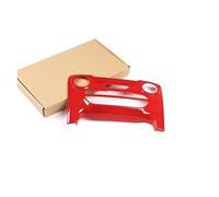 NDKSZHEQ Compatible avec Ford Ranger Wildtrak 2015-2022 ABS Voiture contrôle Central Mode climatisation Bouton Cadre Couverture Garniture Autocollant Accessoires de Voiture(Red)