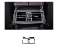 NDKSZHEQ Garniture décorative de Cadre de Sortie de climatisation arrière en Acier Inoxydable Compatible avec Les Accessoires d'intérieur de Style de Voiture BMW X5 X6 F15 F16(Black)
