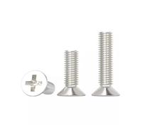 NDKSZHEQ Vis Phillips à tête fraisée nickelée KM, 100 pièces, vis de réparation électronique SSD, accessoires for ordinateur portable M1-M4(16mm,M2.5)