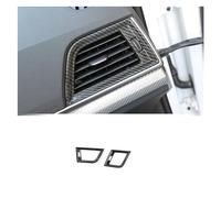 NDKSZHEQ Voiture compatible avec Audi Q5 FY 2018-2022 LHD Console Climatisation Sortie Cadre de ventilation Décoration en fibre de carbone Couleur Accessoires intérieurs Garniture (Color : 2 pieces)