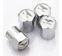 NDMUS 4 Pièces Bouchons de Valve de Voiture, pour Bentley Bouchons de Valve de Pneu Aluminium Capuchon Antipoussière de Roue Accessoires
