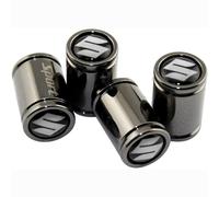 NDMUS 4 Pièces Bouchons de Valve de Voiture, pour Suzuki Swift SX4 Cross Jimny Samurai Vitara Bouchons de Valve de Pneu Aluminium Capuchon Antipoussière de Roue Accessoires,D