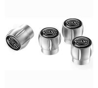 NDMUS 4 Pièces Bouchons de Valve de Voiture, pour Volvo XC60 S40 S60 S80 S90 XC40 XC70 C30 C70 XC90 V40 Bouchons de Valve de Pneu Aluminium Capuchon Antipoussière de Roue Accessoires,B