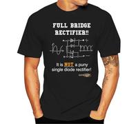 NDMUTREN Men T Shirt ElectroBOOM- Full Bridge Rectifier T-Shirt Male Teeshirt Men Cotton t Shirt Black M