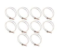 NDNCZDHC 10 Pcs Réglable Double Fil Tuyau D'eau Barb Pince Tuyau Clip Cerceau Plomberie Attache(100mm(94-100))