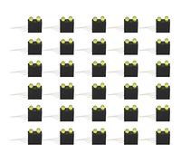 NDNCZDHC 100 pièces support de lumière LED 3 mm, support de lampe LED à double trou DC1,8-2,2 V 0,06 W avec base (Lumière jaune)