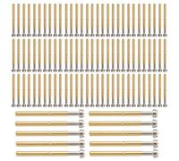NDNCZDHC 100PCS Brass Spring Loaded Pin, P156-H 0.1in 9 Claws Loaded Contact Test Probe Pins for Test Tools